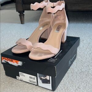 INC International Concepts Light Pink Ruffle Heels